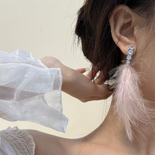 Earring Drop Feather