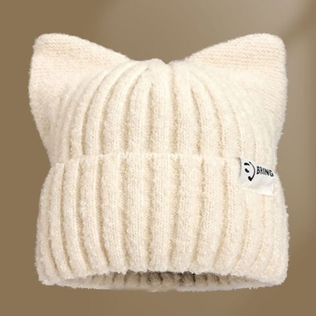 Knit Beanie Cat Ear