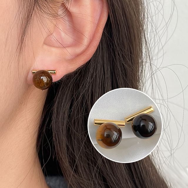 Faux Gemstone Ear Cuff Alloy Bead