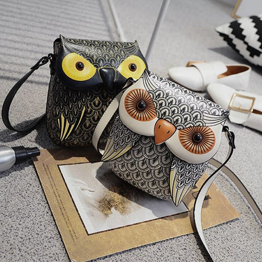 Owl Flap Crossbody Bag
