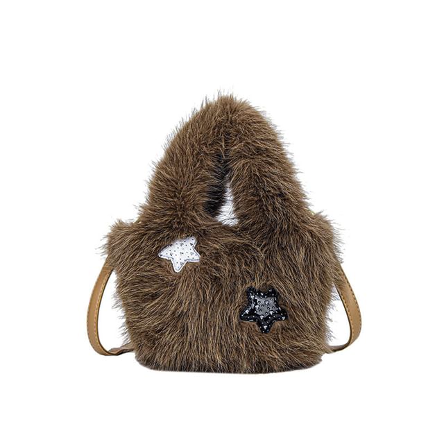 Fluffy Plain Crossbody Bag
