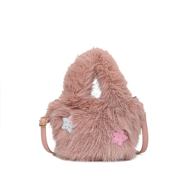 Fluffy Plain Crossbody Bag