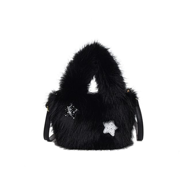 Fluffy Plain Crossbody Bag