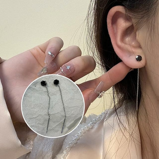 Earring Rhinestone Alloy Threader