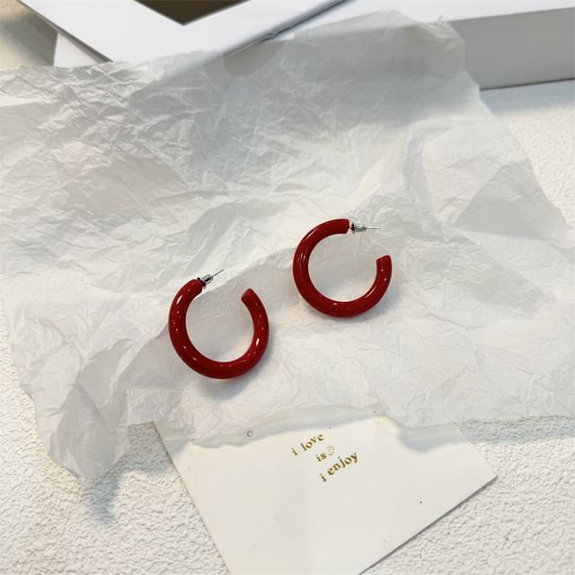 Earring Designs) Open Hoop Alloy (Various