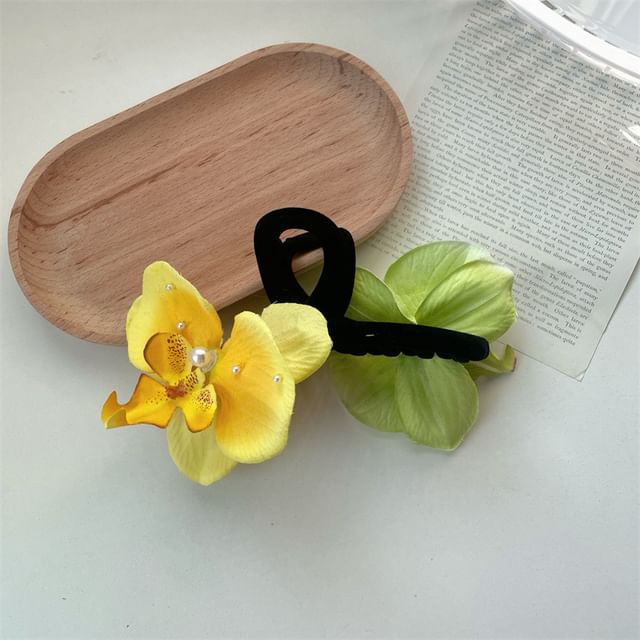 Fabric Hair Clamp Floral