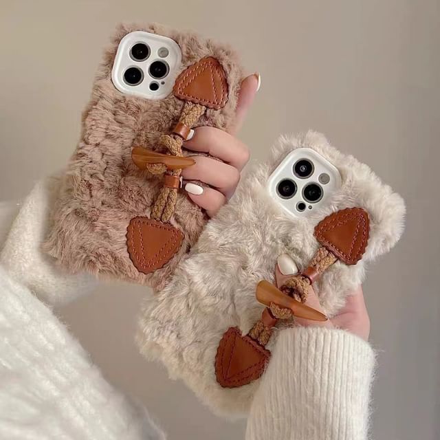 Phone Chenille Toggle Case Button