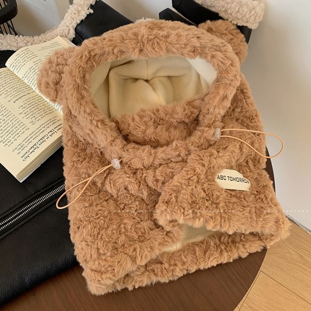 Ear Bear Chenille Balaclava
