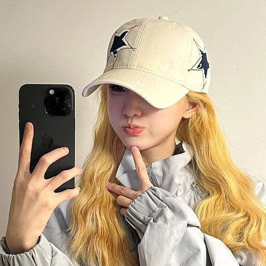Embroidered Star Baseball Cap