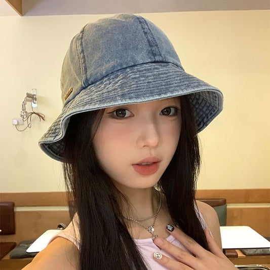 Washed Bucket Hat Denim