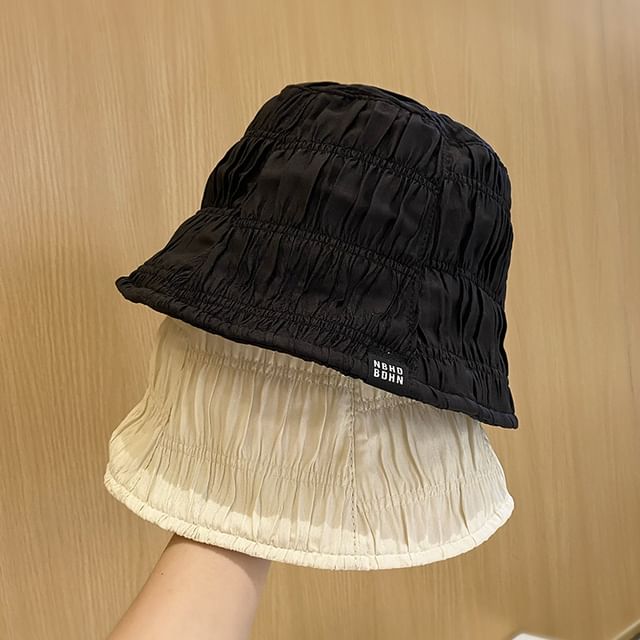 Hat Plain Ruched Cloche