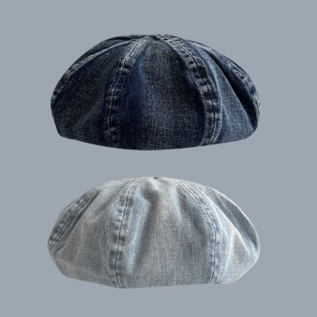 Denim Beret Washed