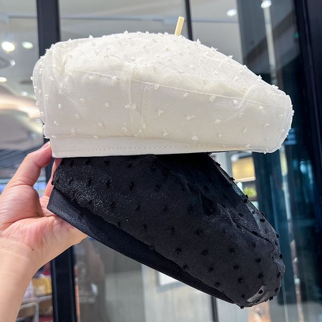 Jacquard Beret Mesh