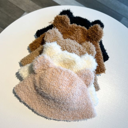 Fleece Hat Ear Cloche Bear