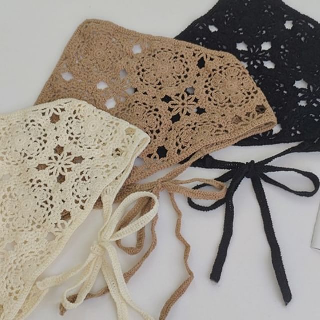 Headkerchief Crochet Knit