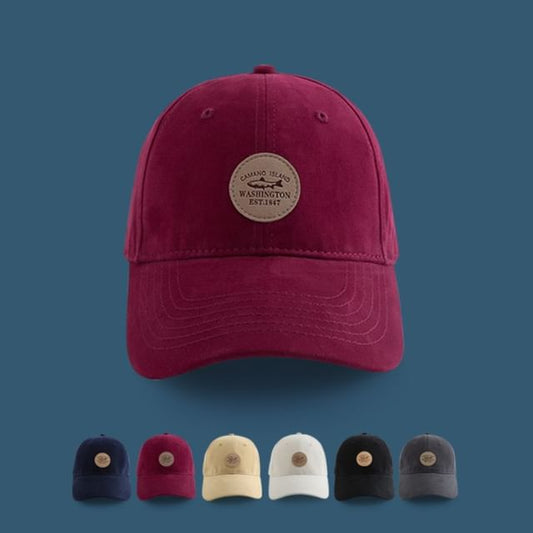 Cap Applique Lettering Baseball