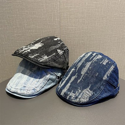 Cap Washed Flat Distressed