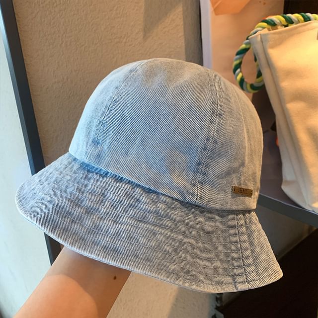 Washed Bucket Hat Denim