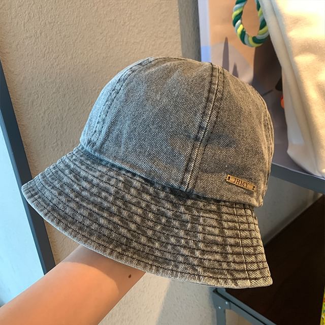 Washed Bucket Hat Denim