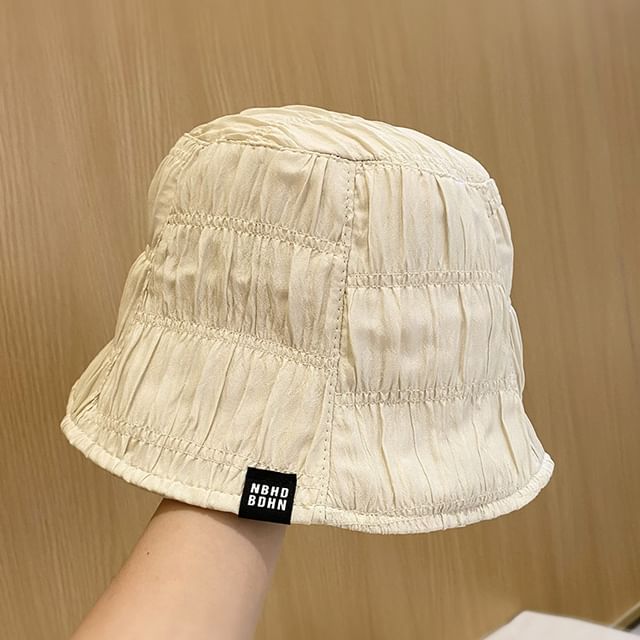 Hat Plain Ruched Cloche
