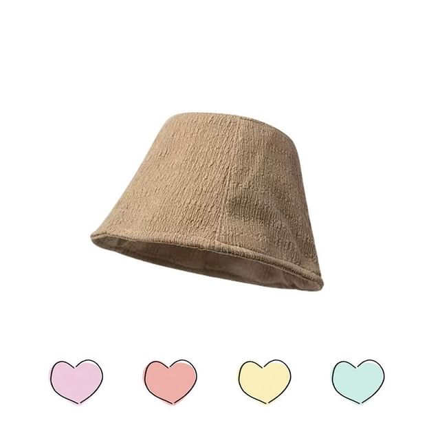 Hat Plain Textured Cloche