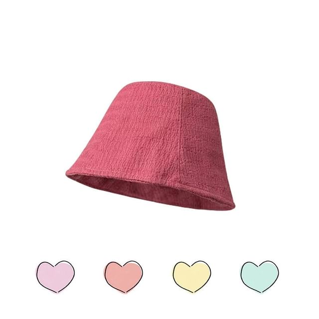 Hat Plain Textured Cloche