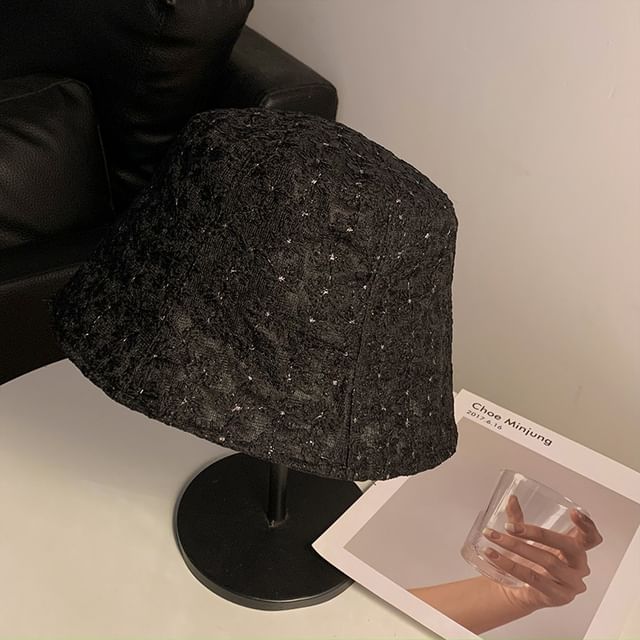 Embroidered Hat Bucket Floral