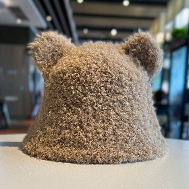 Fleece Hat Ear Cloche Bear