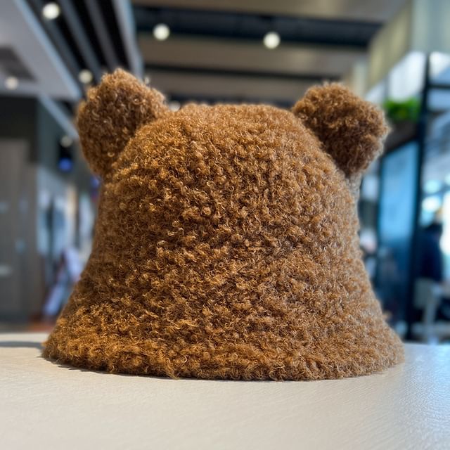 Fleece Hat Ear Cloche Bear