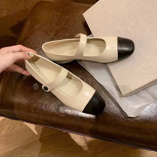 Cap-Toe Mary Jane Shoes