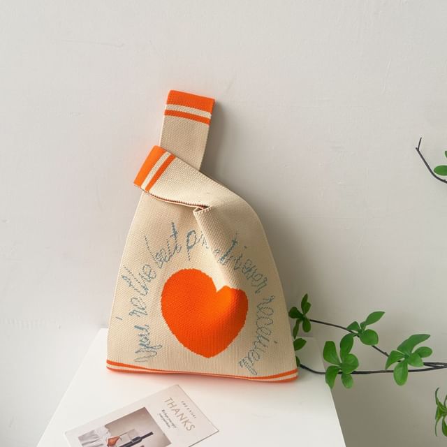 Patterned Bag Tote Knit