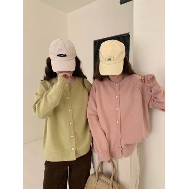 Button-Up Cardigan Plain