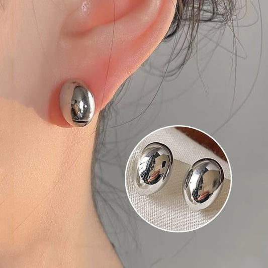 Bead Polished Alloy Ear Cuff