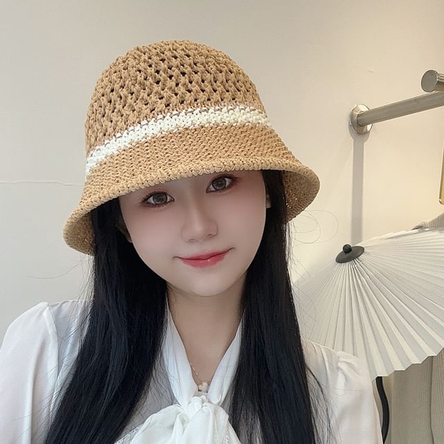 Foldable Bucket Hat Straw