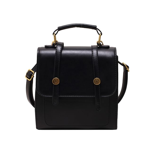 Leather Faux Backpack Flap