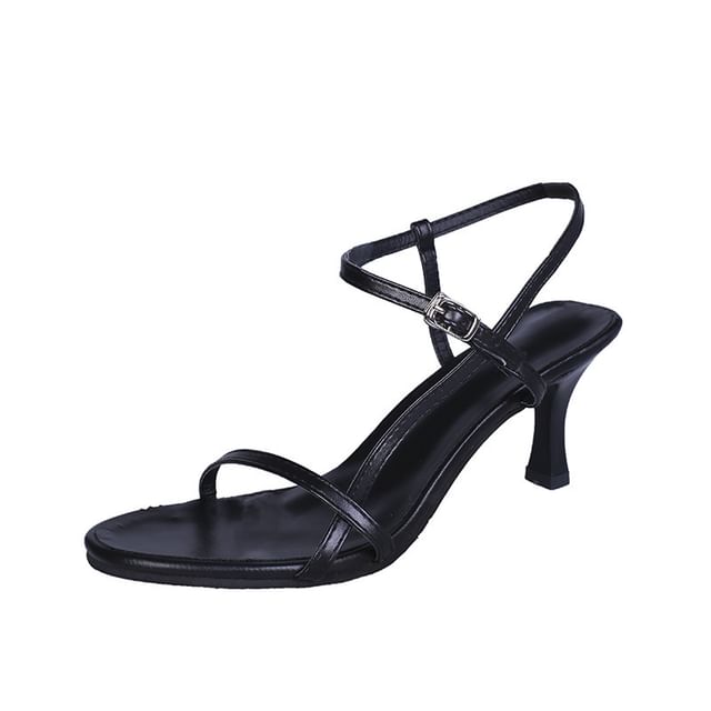 Heel Sandals Strap Ankle High