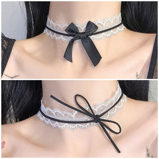 Bow Choker Lace