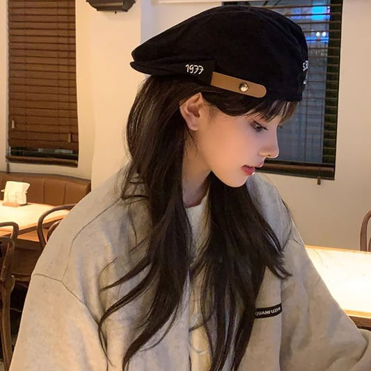 Flat Numerical Cap Embroidered