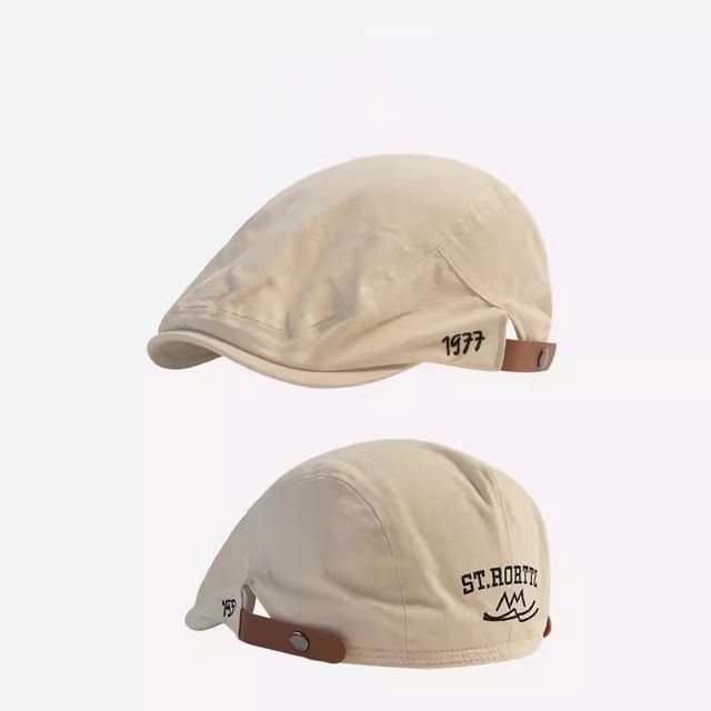 Flat Numerical Cap Embroidered