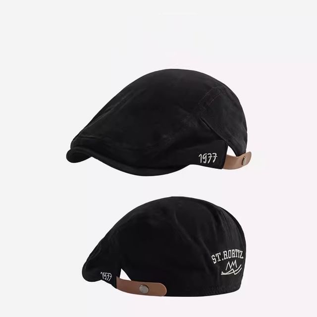 Flat Numerical Cap Embroidered
