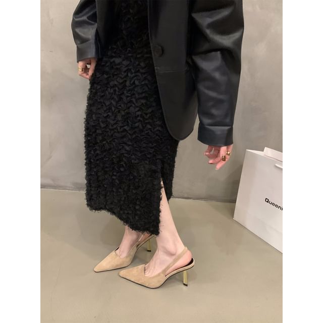 Pointy Toe Stiletto Heel Sandals Slingback