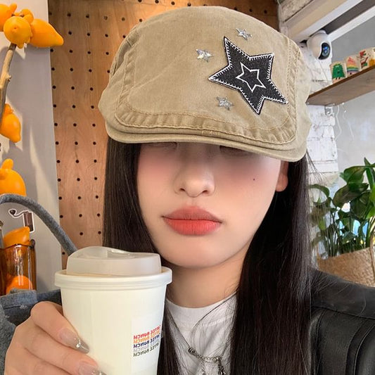Star Flat Cap Applique
