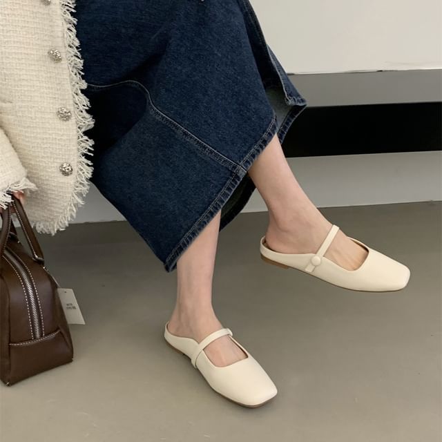 Square Toe Mules