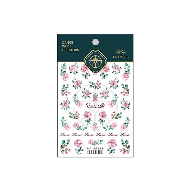 Rose Nail Art Stickers