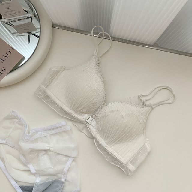 Lace Bralette and Panty Set