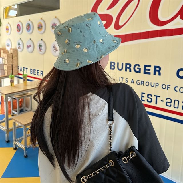 Bucket Hat Durian Print