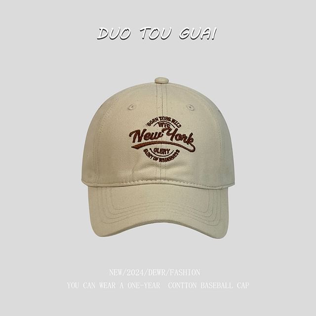 Letter Baseball Cap Embroidered