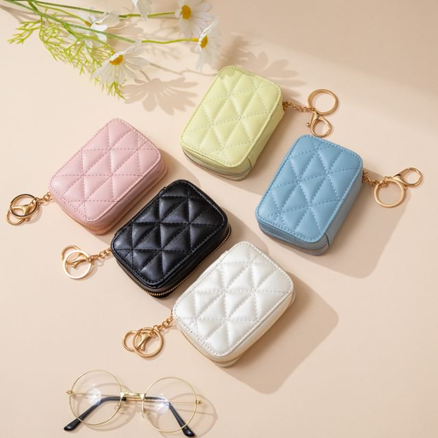 Mini Quilted Makeup Pouch