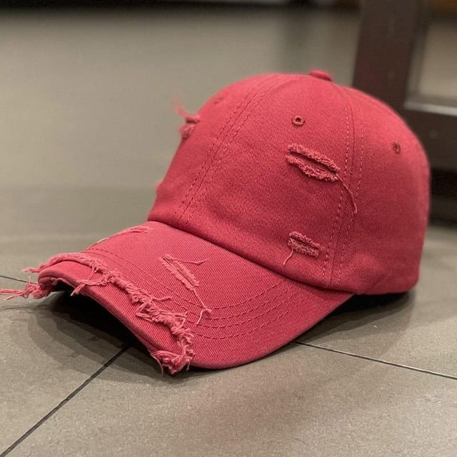 Cap Plain Distressed