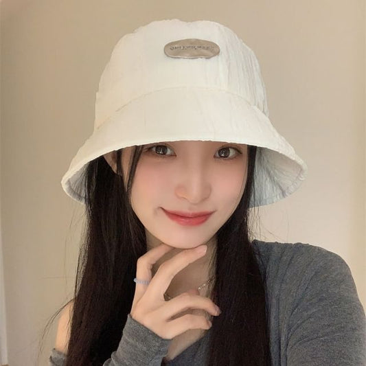 Applique Hat Bucket Textured